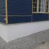 Finition acrylique sur blocs de béton avant/après
