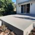Réparation des fissures sur un patio en béton avec crépi acrylique